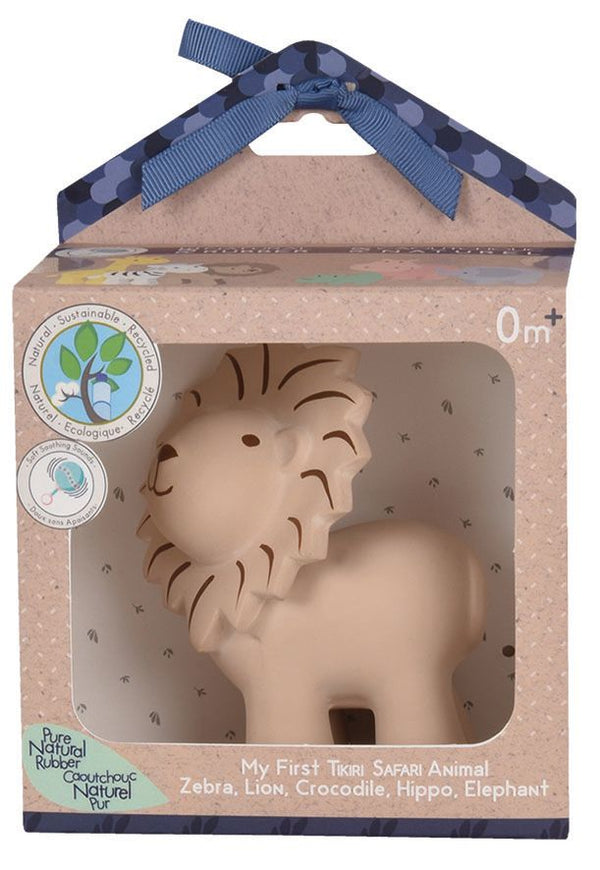 Lion -Organic Natural Rubber Rattle, Teether & Bath Toy